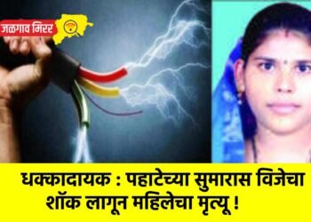 धक्कादायक : पहाटेच्या सुमारास विजेचा शॉक लागून महिलेचा मृत्यू !