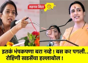 इतकं भंपकपणा बरा नव्हे ! बस कर पगली…रोहिणी खडसेंचा हल्लाबोल !