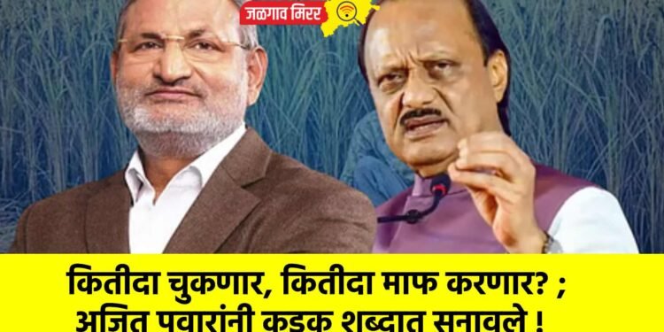 कितीदा चुकणार, कितीदा माफ करणार? ; अजित पवारांनी कडक शब्दात सुनावले !