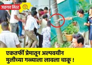 एकतर्फी प्रेमातून अल्पवयीन मुलीच्या गळ्याला लावला चाकू !