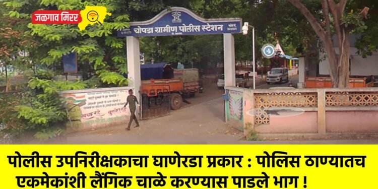 पोलीस उपनिरीक्षकाचा घाणेरडा प्रकार : पोलिस ठाण्यातच एकमेकांशी लैंगिक चाळे करण्यास पाडले भाग !
