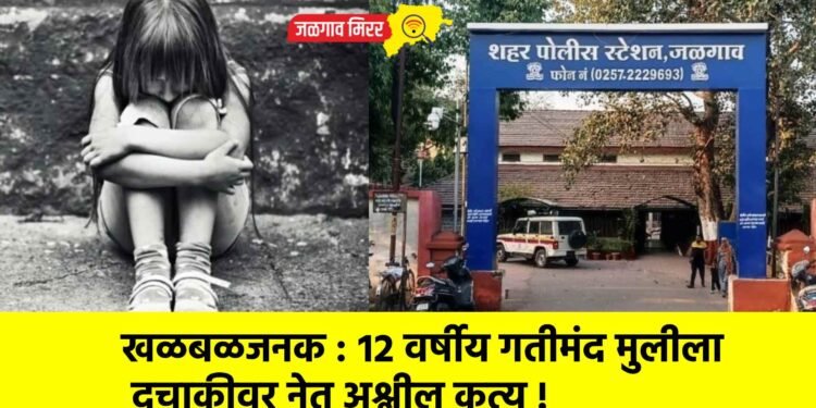 खळबळजनक : १२ वर्षीय गतीमंद मुलीला दुचाकीवर नेत अश्लील कृत्य !