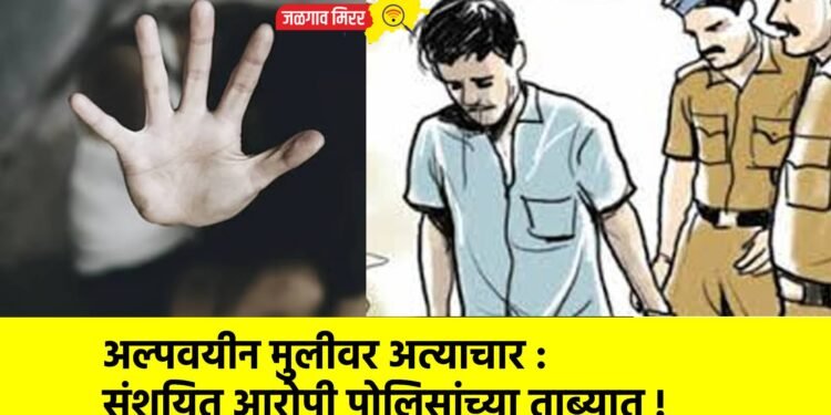 अल्पवयीन मुलीवर अत्याचार : संशयित आरोपी पोलिसांच्या ताब्यात !