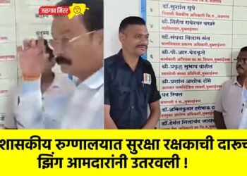 शासकीय रुग्णालयात सुरक्षा रक्षकाची दारूची झिंग आमदारांनी उतरवली !