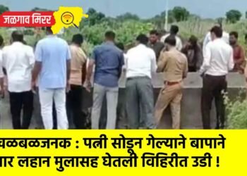 खळबळजनक : पत्नी सोडून गेल्याने बापाने चार लहान मुलासह घेतली विहिरीत उडी !