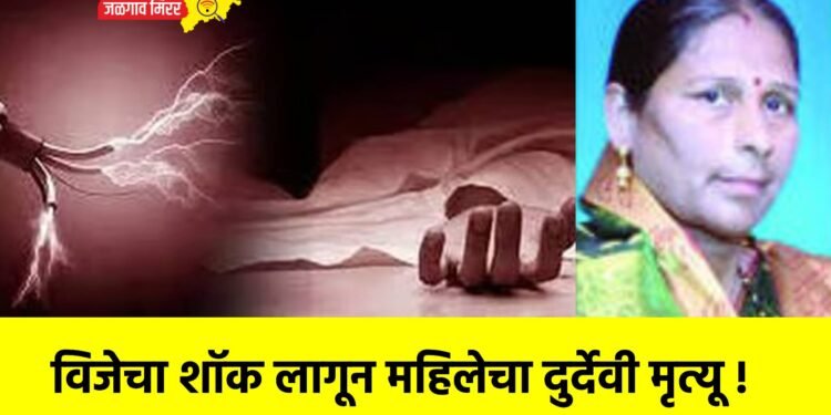 विजेचा शॉक लागून महिलेचा दुर्देवी मृत्यू !