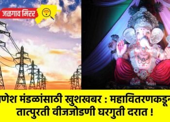 गणेश मंडळांसाठी खुशखबर : महावितरणकडून तात्पुरती वीजजोडणी घरगुती दरात !