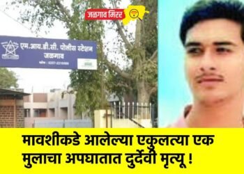 मावशीकडे आलेल्या एकुलत्या एक मुलाचा अपघातात दुर्देवी मृत्यू !