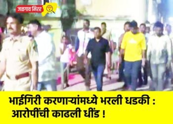 भाईगिरी करणाऱ्यांमध्ये भरली धडकी : आरोपींची काढली धींड !
