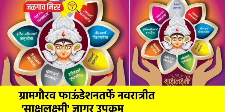 ग्रामगौरव फाऊंडेशनतर्फे नवरात्रीत ‘साक्षलक्ष्मी’ जागर उपक्रम