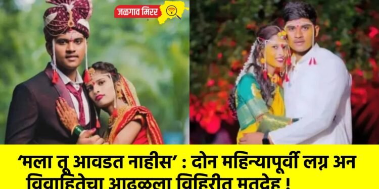 ‘मला तू आवडत नाहीस’ : दोन महिन्यापूर्वी लग्न अन विवाहितेचा आढळला विहिरीत मृतदेह !