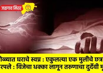 डोळ्यात घराचे स्वप्न : एकुलत्या एक मुलीचे छत्र हरपले : विजेचा धक्का लागून तरुणाचा दुर्देवी मृत्यू !