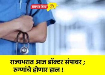 राज्यभरात आज डॉक्टर संपावर ; रुग्णांचे होणार हाल !