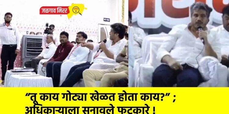 “तू काय गोट्या खेळत होता काय?” ; अधिकाऱ्याला सुनावले फटकारे !