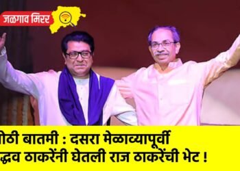 मोठी बातमी : दसरा मेळाव्यापूर्वी उद्धव ठाकरेंनी घेतली राज ठाकरेंची भेट !
