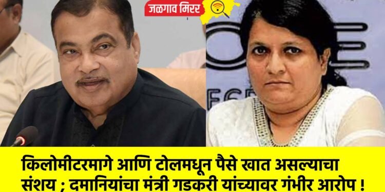 किलोमीटरमागे आणि टोलमधून पैसे खात असल्याचा संशय ; दमानियांचा मंत्री गडकरी यांच्यावर गंभीर आरोप !