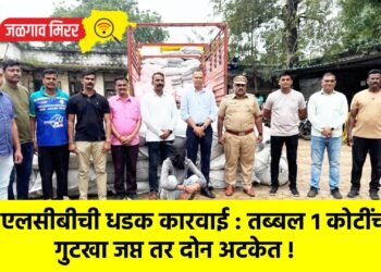 एलसीबीची धडक कारवाई : तब्बल १ कोटींचा गुटखा जप्त तर दोन अटकेत !