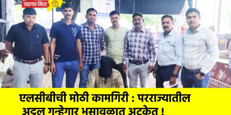 एलसीबीची मोठी कामगिरी : परराज्यातील अट्टल गुन्हेगार भुसावळात अटकेत !