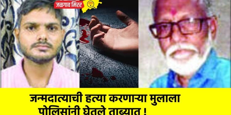 जन्मदात्याची हत्या करणाऱ्या मुलाला पोलिसांनी घेतले ताब्यात !