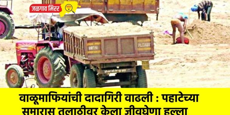 वाळूमाफियांची दादागिरी वाढली : पहाटेच्या सुमारास तलाठीवर केला जीवघेणा हल्ला