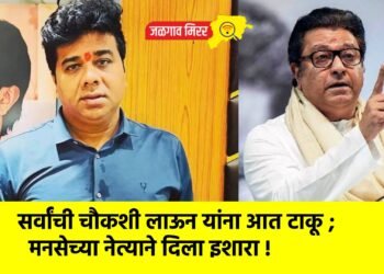 सर्वांची चौकशी लाऊन यांना आत टाकू ; मनसेच्या नेत्याने दिला इशारा !