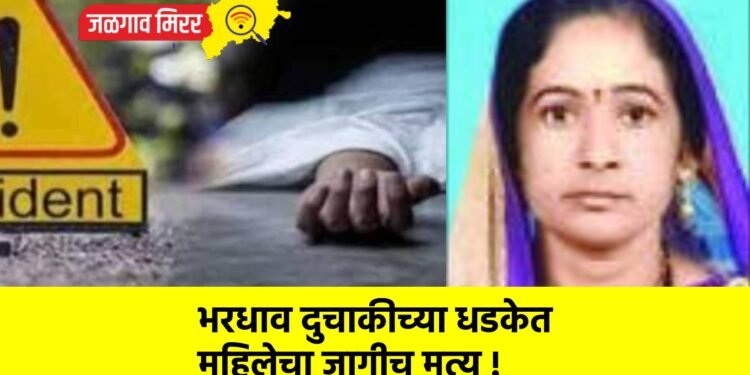 भरधाव दुचाकीच्या धडकेत महिलेचा जागीच मृत्यू !