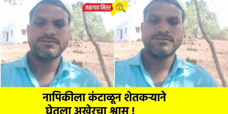 नापिकीला कंटाळून शेतकऱ्याने घेतला अखेरचा श्वास !