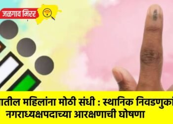 राज्यातील महिलांना मोठी संधी : स्थानिक निवडणुकांच्या नगराध्यक्षपदाच्या आरक्षणाची घोषणा