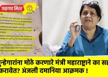 गुन्हेगारांना मोठे करणारे मंत्री महाराष्ट्राने का सहन करावेत? अंजली दमानिया आक्रमक !