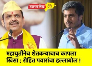 महायुतीनेच शेतकऱ्याचाच कापला खिसा ; रोहित पवारांचा हल्लाबोल !