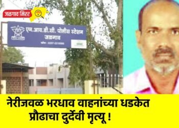 नेरीजवळ भरधाव वाहनांच्या धडकेत प्रौढाचा दुर्देवी मृत्यू !