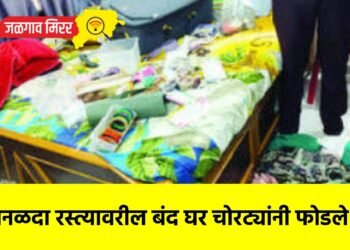 कानळदा रस्त्यावरील बंद घर चोरट्यांनी फोडले !