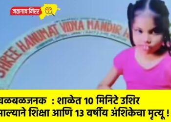 खळबळजनक  : शाळेत १० मिनिटे उशिर झाल्याने शिक्षा आणि १३ वर्षीय अंशिकेचा मृत्यू !