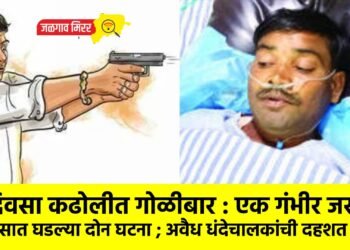 भरदिवसा कढोलीत गोळीबार : एक गंभीर जखमी !