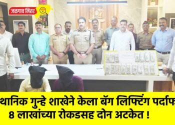 स्थानिक गुन्हे शाखेने केला बॅग लिफ्टिंग पर्दाफाश : ८ लाखांच्या रोकडसह दोन अटकेत !