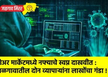 शेअर मार्केटमध्ये नफ्याचे स्वप्न दाखवीत : जळगावातील दोन व्यापाऱ्यांना लाखोंचा गंडा !