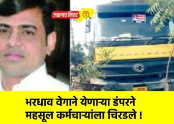 भरधाव वेगाने येणाऱ्या डंपरने महसूल कर्मचाऱ्यांला चिरडले !