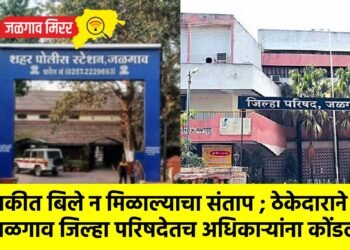 थकीत बिले न मिळाल्याचा संताप ; ठेकेदाराने जळगाव जिल्हा परिषदेतच अधिकाऱ्यांना कोंडले !