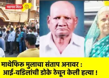 माथेफिरू मुलाचा संताप अनावर : आई-वडिलांची डोके ठेचून केली हत्या !