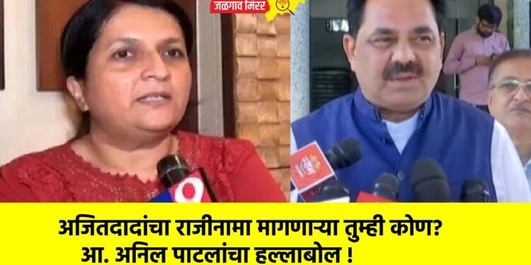 अजितदादांचा राजीनामा मागणाऱ्या तुम्ही कोण? आ. अनिल पाटलांचा हल्लाबोल !
