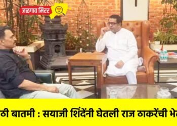 मोठी बातमी : सयाजी शिंदेंनी घेतली राज ठाकरेंची भेट !