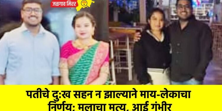 पतीचे दु:ख सहन न झाल्याने माय-लेकाचा निर्णय; मुलाचा मृत्यू, आई गंभीर