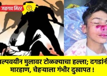 अल्पवयीन मुलावर टोळक्याचा हल्ला; दगडांनी मारहाण, चेहऱ्याला गंभीर दुखापत !