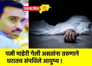 पत्नी माहेरी गेली असतांना तरुणाने घरातच संपविले आयुष्य !