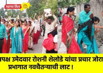 अपक्ष उमेदवार रोशनी शेलोडे यांचा प्रचार जोरात; प्रभागात नवचैतन्याची लाट !