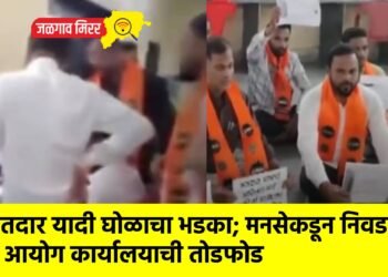 मतदार यादी घोळाचा भडका; मनसेकडून निवडणूक आयोग कार्यालयाची तोडफोड