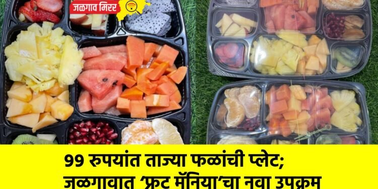 ९९ रुपयांत ताज्या फळांची प्लेट; जळगावात ‘फ्रूट मॅनिया’चा नवा उपक्रम