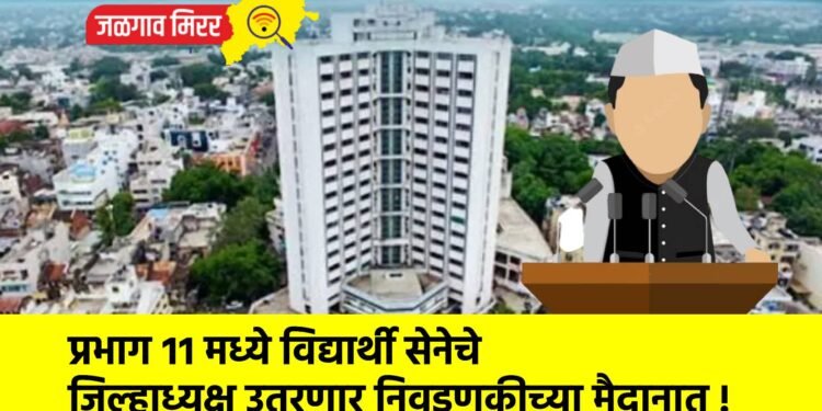 प्रभाग ११ मध्ये विद्यार्थी सेनेचे जिल्हाध्यक्ष उतरणार निवडणुकीच्या मैदानात !