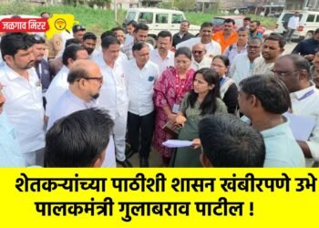 शेतकऱ्यांच्या पाठीशी शासन खंबीरपणे उभे : पालकमंत्री गुलाबराव पाटील !