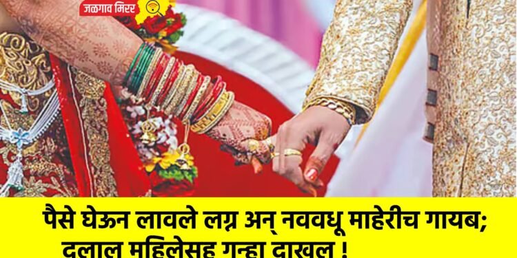 पैसे घेऊन लावले लग्न अन् नववधू माहेरीच गायब; दलाल महिलेसह गुन्हा दाखल !